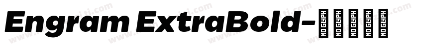 Engram ExtraBold字体转换